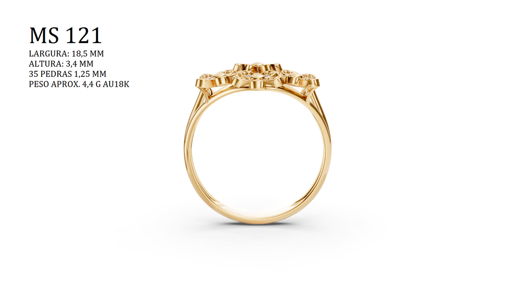 Conjunto — Arquivo STL MS-121 | Impressão 3D Joalheria