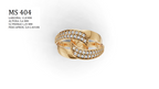 Anel — Arquivo STL MS-404 | Impressão 3D Joalheria