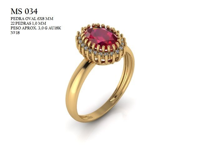 Anel Formatura - Arquivo para impressão 3D Formato STL