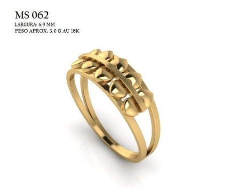 Anel Aparador STL MS-062 arquivo 3D joalheria impressao 3D fundicao metal