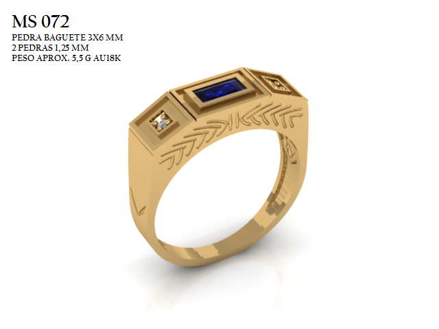 Anel Formatura - Arquivo para impressão 3D Formato STL