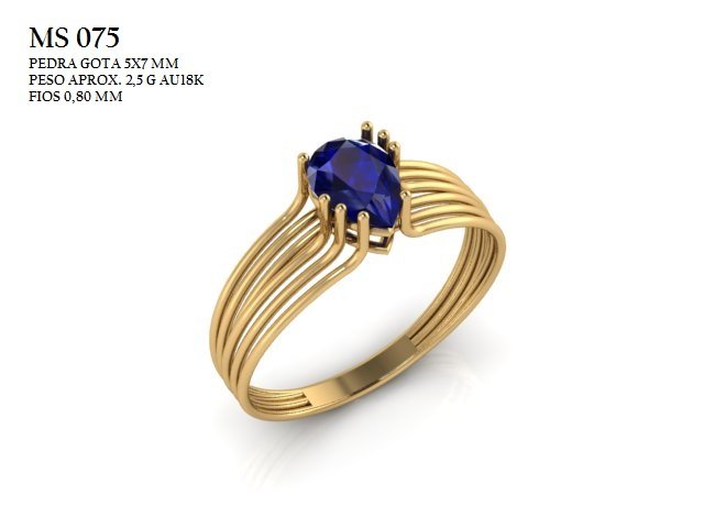 Anel Formatura - Arquivo para impressão 3D Formato STL