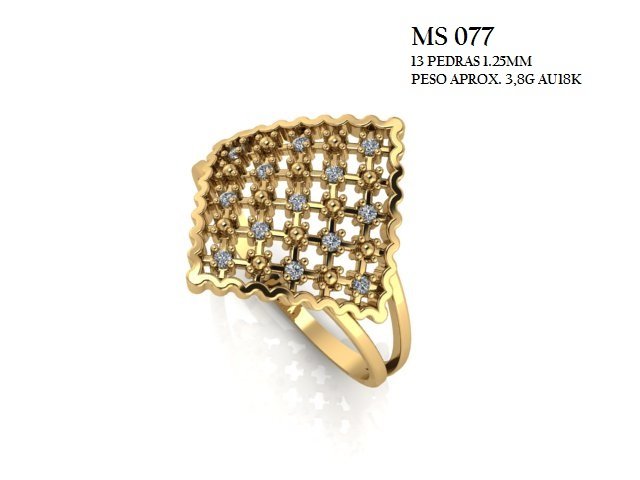 Anel - Arquivo para impressão 3D Formato STL