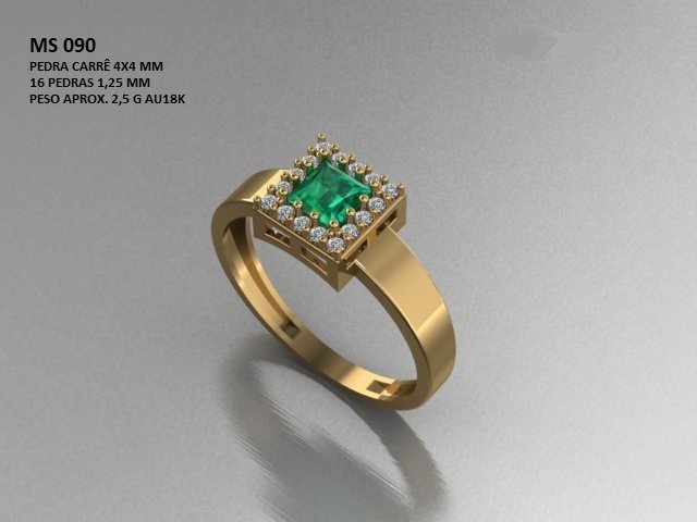 Anel Formatura - Arquivo para impressão 3D Formato STL