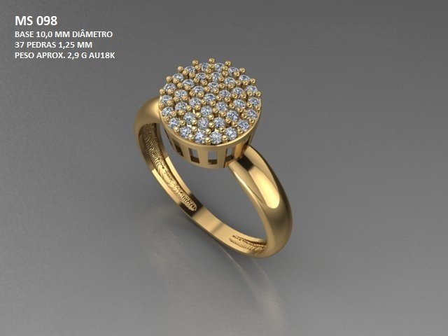 Anel Chuveiro - Arquivo para impressão 3D. Formato STL