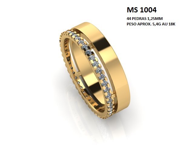 Aliança - Arquivo para impressão 3D Formato STL