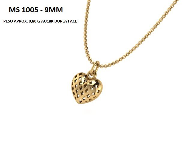 Pingente - Arquivo para impressão 3D Formato STL