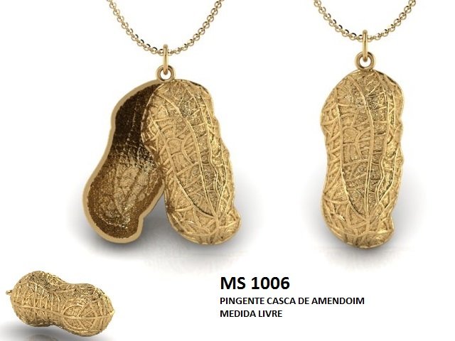 Pingente - Arquivo para impressão 3D Formato STL