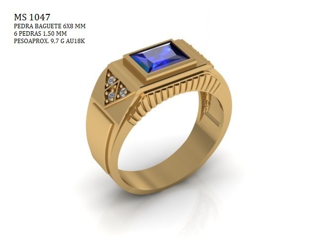 Anel Formatura - Arquivo para impressão 3D Formato STL