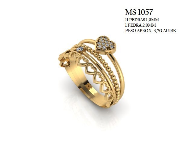 Anel - Arquivo para impressão 3D Formato STL