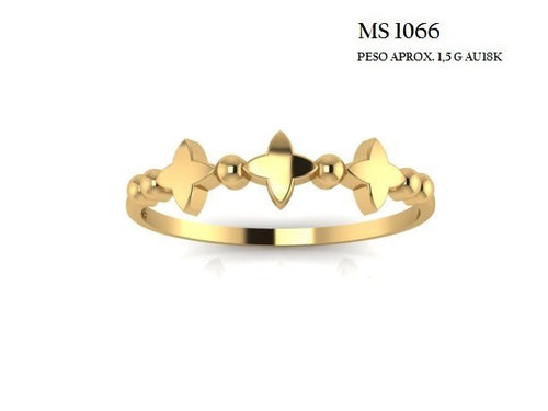 Anel STL MS-1066 arquivo 3D joalheria impressao 3D fundicao ouro 18k