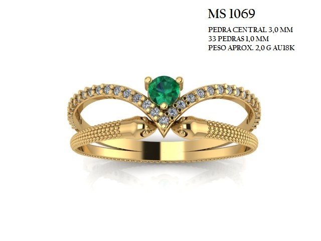 Anel Formatura - Arquivo para impressão 3D Formato STL