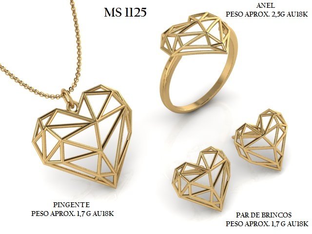 Conjunto - Arquivo para impressão 3D Formato STL