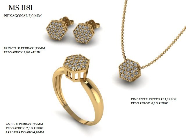 Conjunto - Arquivo para impressão 3D Formato STL