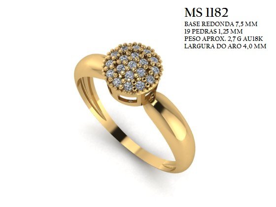 Anel Chuveiro - Arquivo para impressão 3D. Formato STL