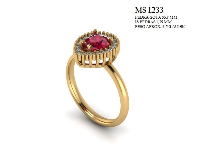 Anel Chuveiro - Arquivo para impressão 3D. Formato STL