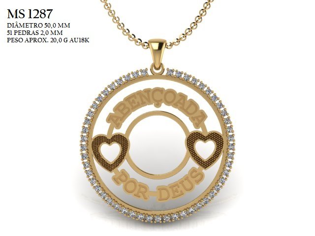 Pingente - Arquivo para impressão 3D Formato STL