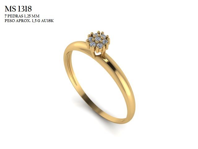 Anel Chuveiro - Arquivo para impressão 3D. Formato STL