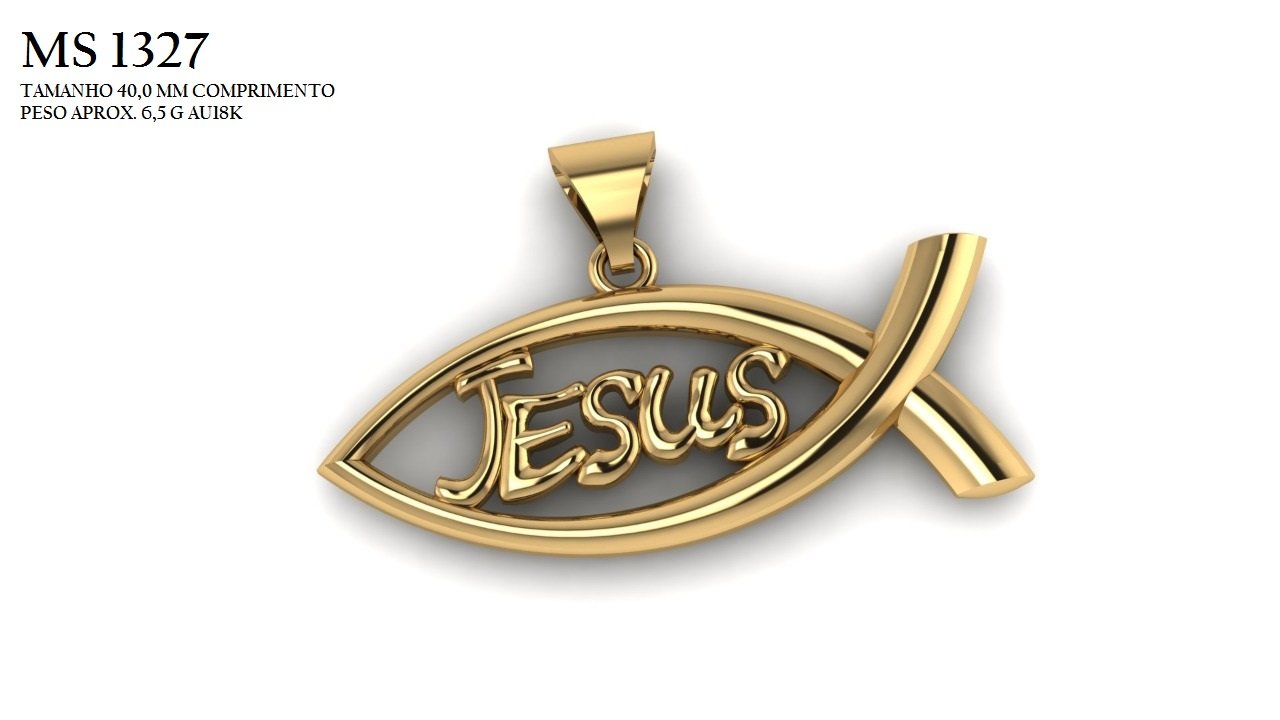 Pingente religioso - Arquivo para impressão 3D. Formato STL
