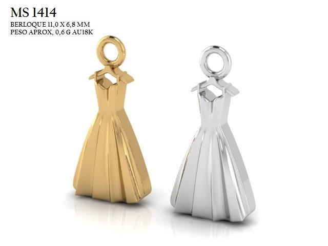 Berloque - Arquivo para impressão 3D Formato STL