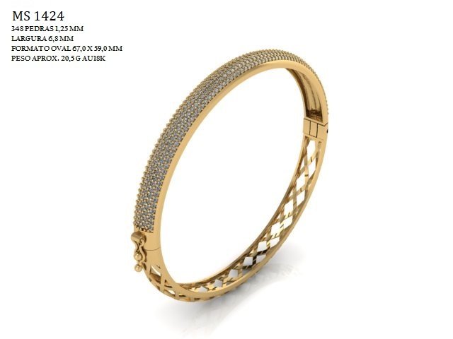 Pulseira - Arquivo para impressão 3D Formato STL