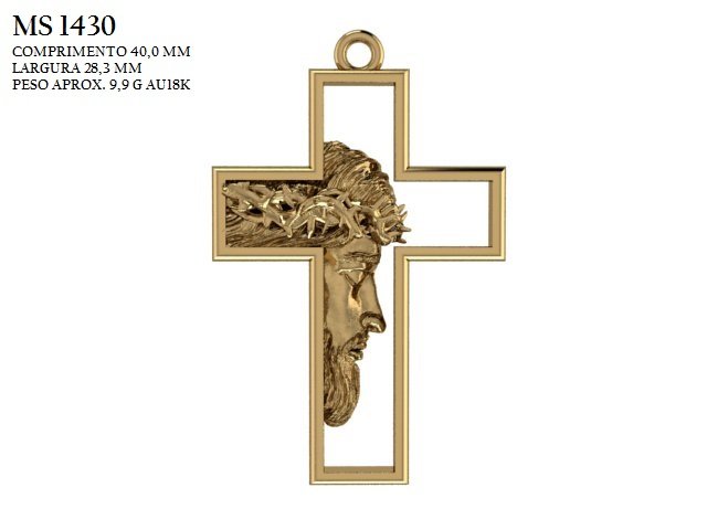 Pingente religioso - Arquivo para impressão 3D. Formato STL