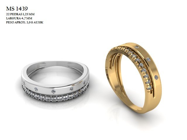 Aliança - Arquivo para impressão 3D Formato STL