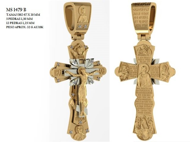 Pingente religioso - Arquivo para impressão 3D. Formato STL