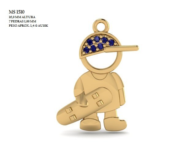 Pingente - Arquivo para impressão 3D Formato STL