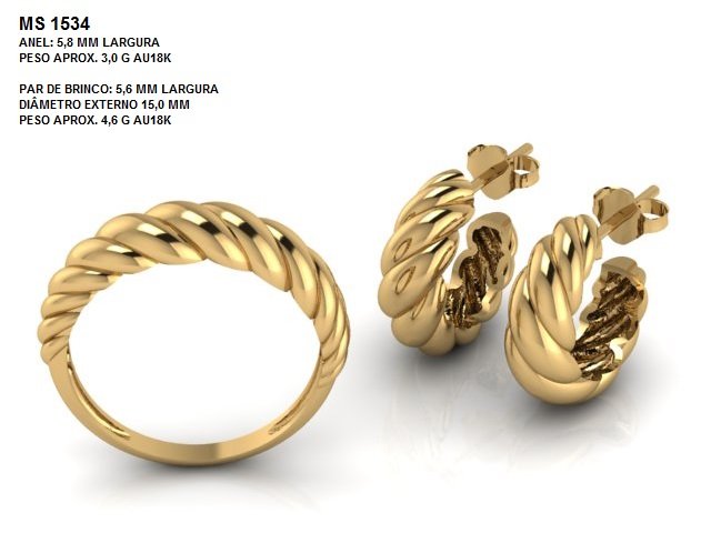 Conjunto - Arquivo para impressão 3D Formato STL