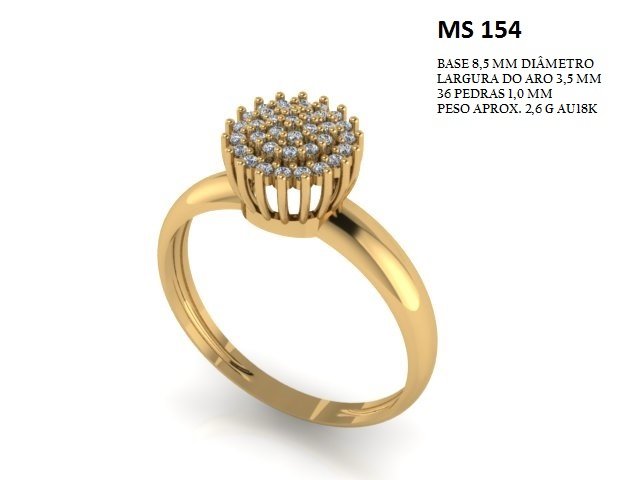 Anel Chuveiro - Arquivo para impressão 3D. Formato STL