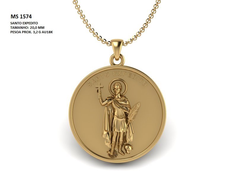 Pingente religioso - Arquivo para impressão 3D. Formato STL