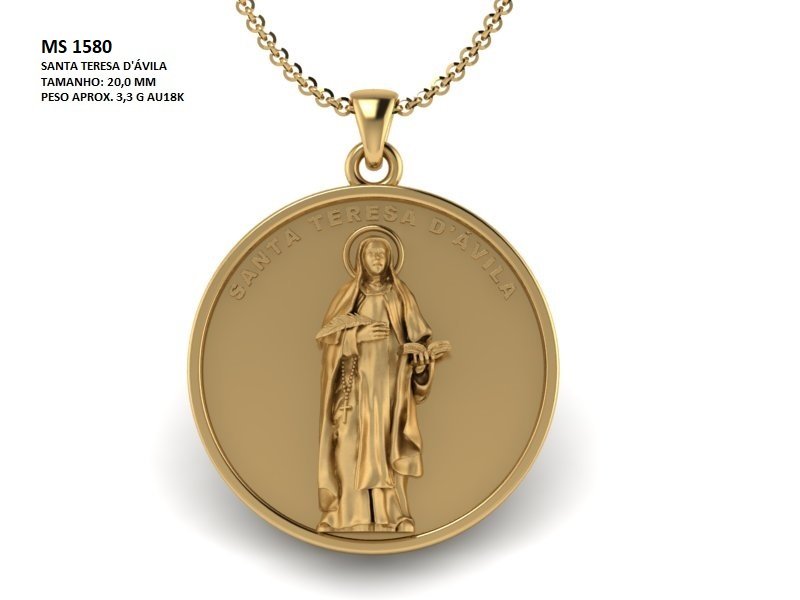 Pingente religioso - Arquivo para impressão 3D. Formato STL
