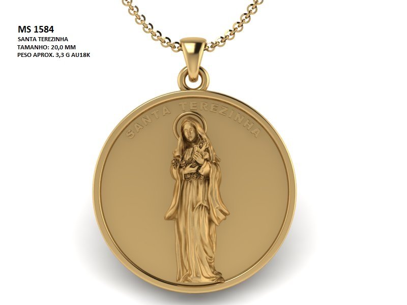 Pingente religioso - Arquivo para impressão 3D. Formato STL