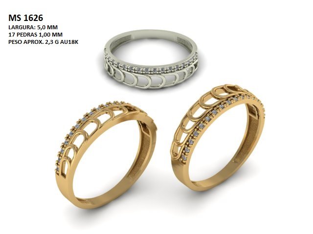 Anel Aparador - Arquivo para impressão 3D Formato STL