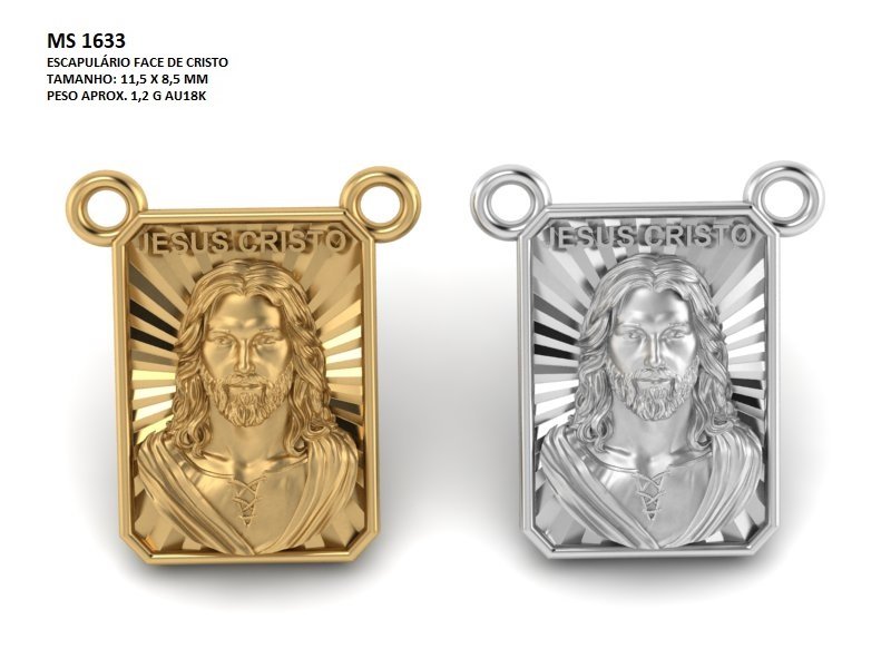 Pingente religioso - Arquivo para impressão 3D. Formato STL