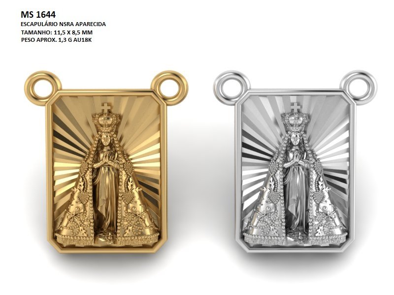 Pingente religioso - Arquivo para impressão 3D. Formato STL