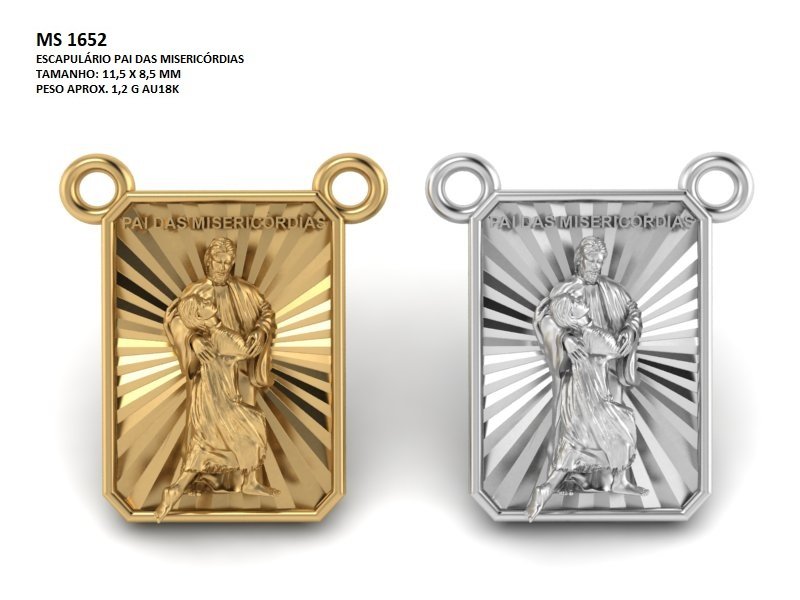 Pingente religioso - Arquivo para impressão 3D. Formato STL