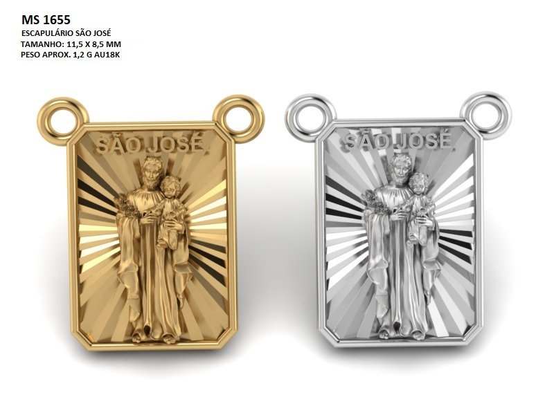 Pingente religioso - Arquivo para impressão 3D. Formato STL