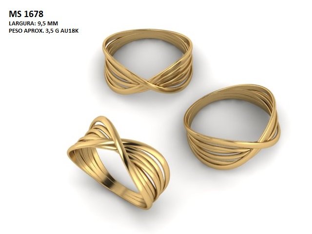Anel- Arquivo para impressão 3D Formato STL