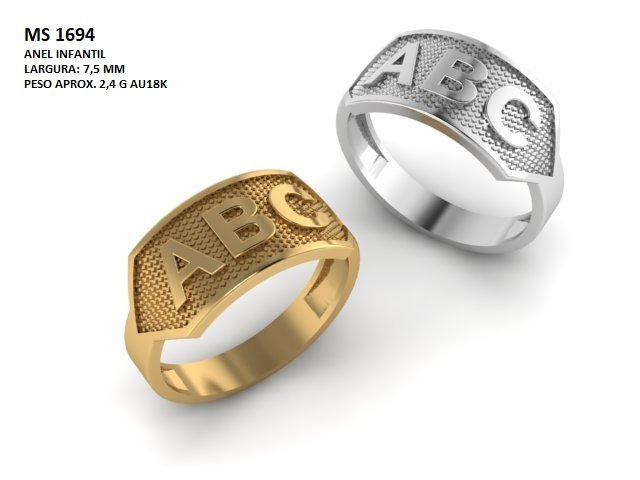 Anel - Arquivo para impressão 3D Formato STL