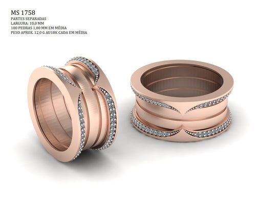 Aliança - Arquivo para impressão 3D Formato STL