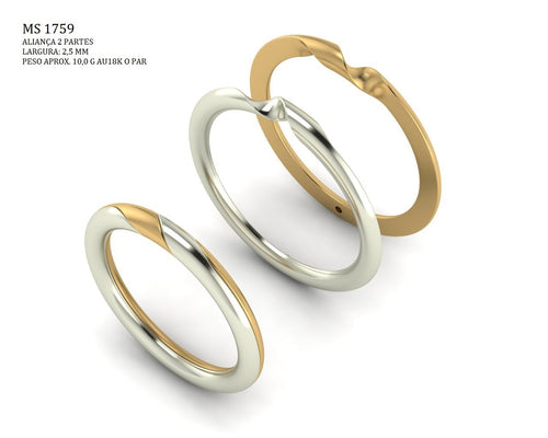 Aliança - Arquivo para impressão 3D Formato STL