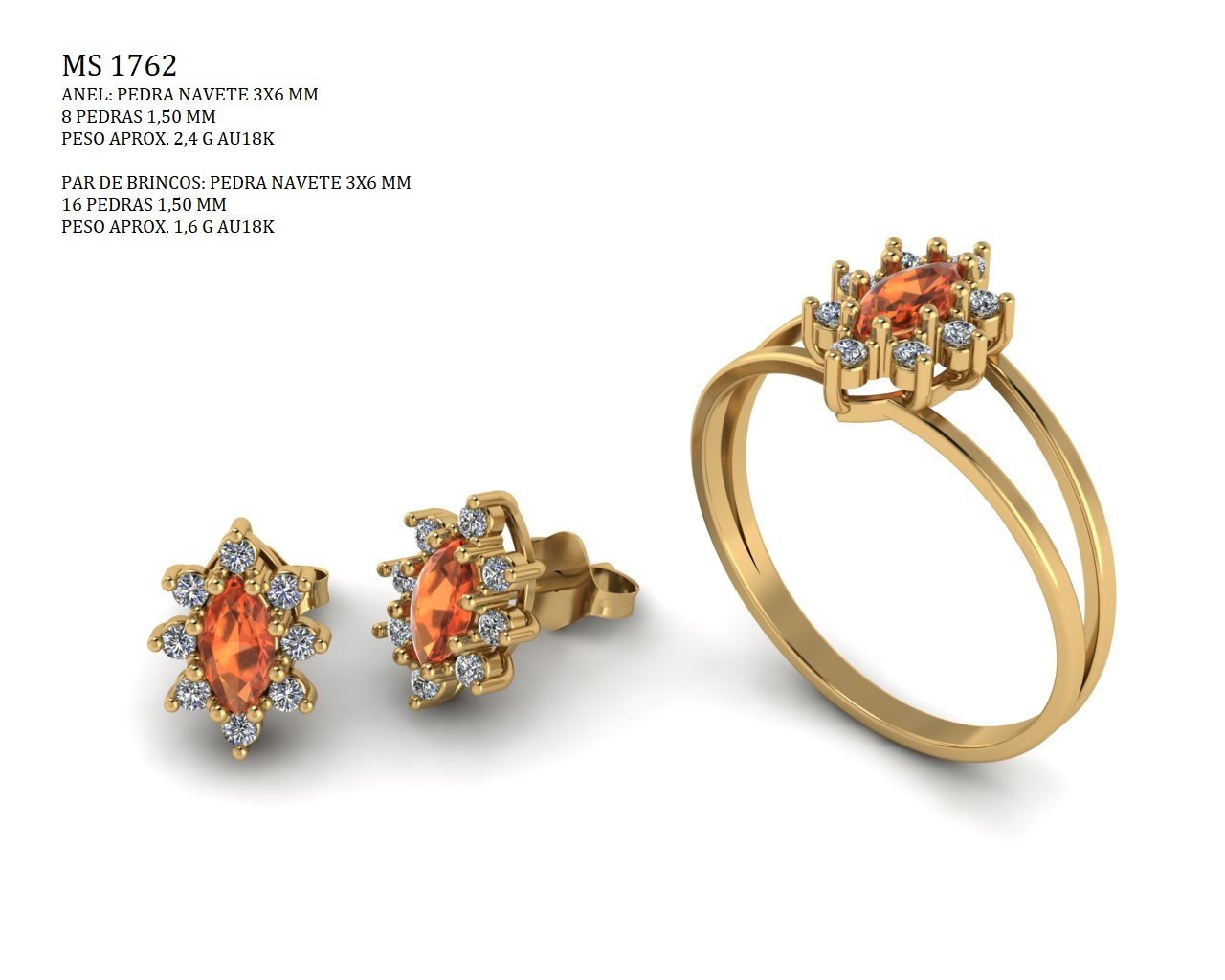 Conjunto - Arquivo para impressão 3D Formato STL