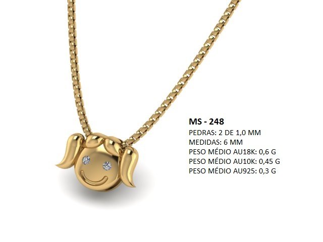 Pingente - Arquivo para impressão 3D Formato STL