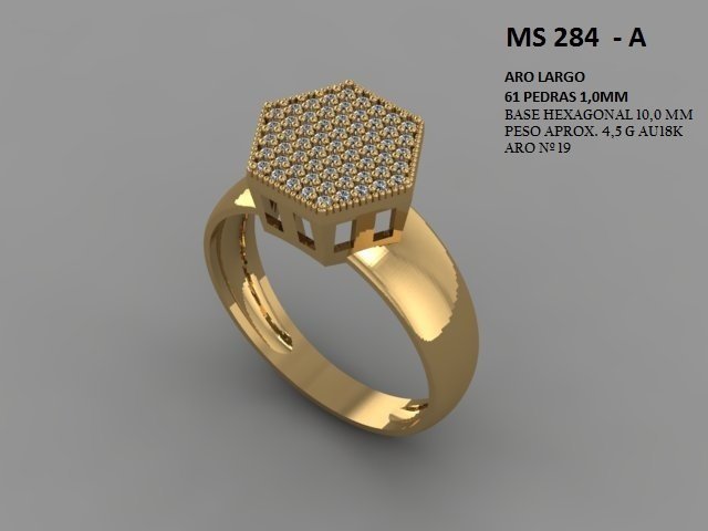 Anel Chuveiro - Arquivo para impressão 3D. Formato STL