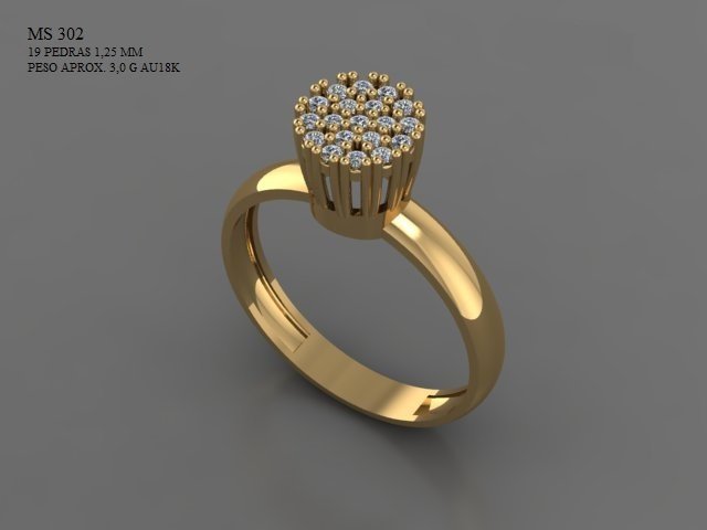 Anel Chuveiro - Arquivo para impressão 3D. Formato STL