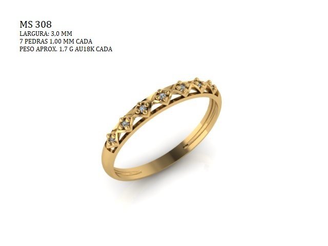 Anel Aparador - Arquivo para impressão 3D. Formato STL