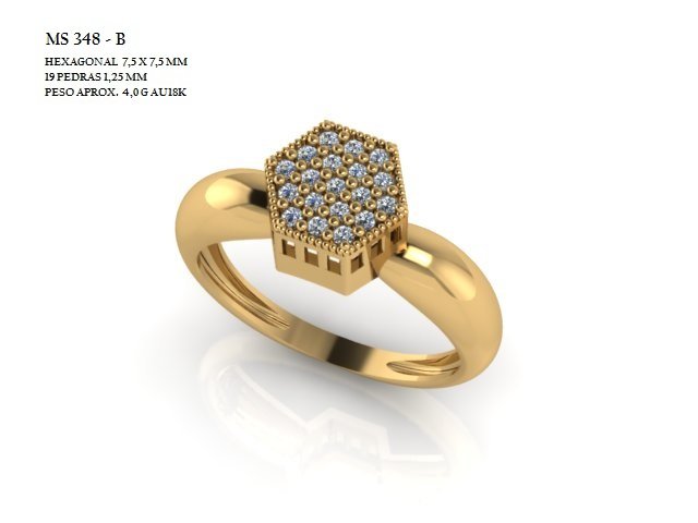 Anel Chuveiro - Arquivo para impressão 3D. Formato STL