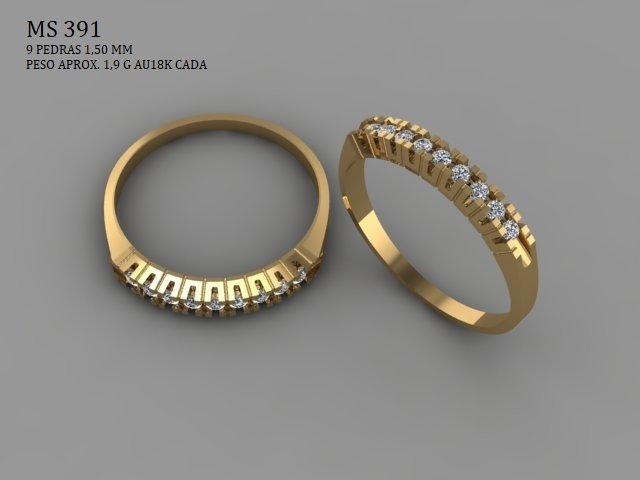 Anel Aparador - Arquivo para impressão 3D. Formato STL